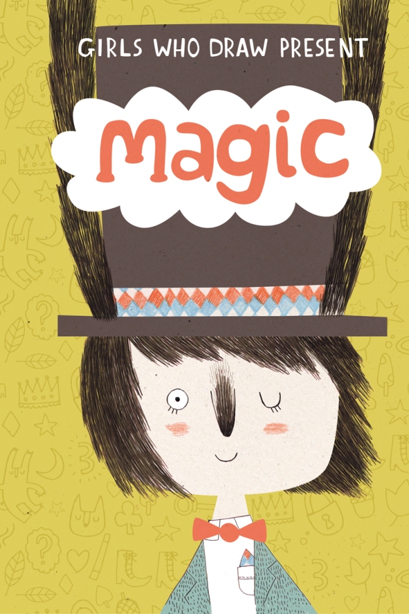 Magic postcard book front cover